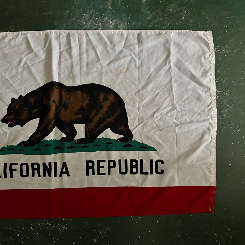 7,584円60’s染め込み！！CALIFORNIA REPUBLIC FLAG フラッグ旗