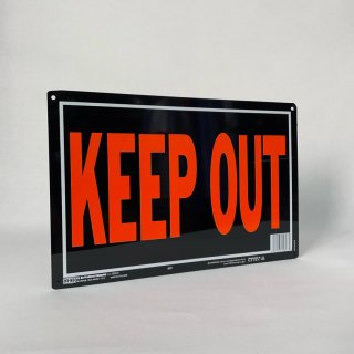 Sign Plate KEEP OUT