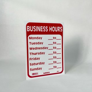 Sign Plate 【BUSINESS HOURS】