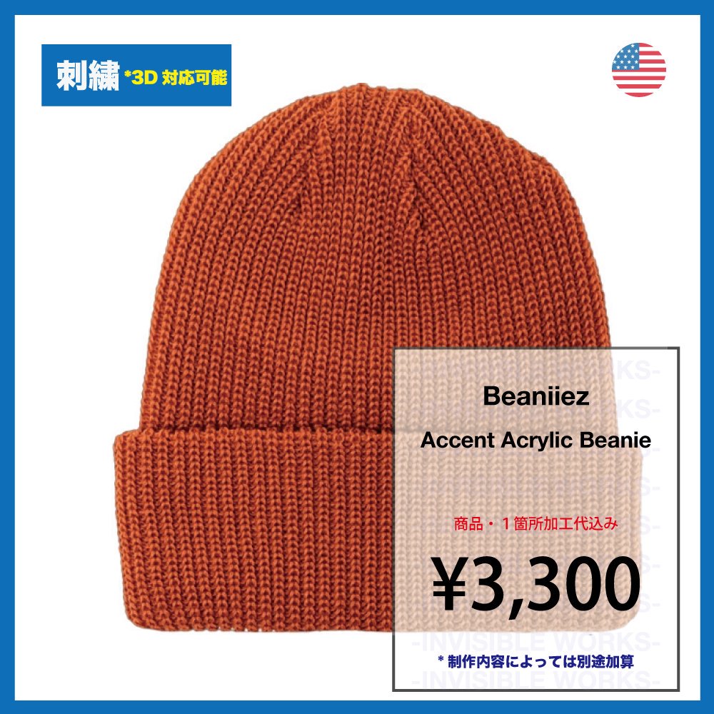 Beaniiez Accent Acrylic Beanie(֡CA-BZAA01-US)