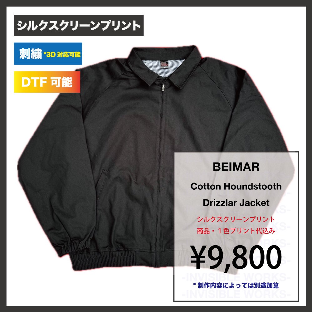 BEIMAR Cotton Houndstooth Drizzler Jacket (֡WB103MCD_AU_3)