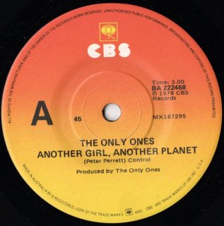 THE ONLY ONES - Another Girl, Another Planet