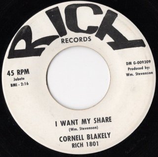 CORNELL BLAKELY - I Want My Share