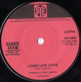 SANDIE SHAW - Long Live Love