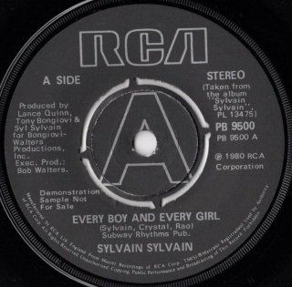 SYLVAIN SYLVAIN - Every Boy And Every Girl