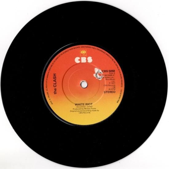 THE CLASH WHITE RIOTS IN NEW YORK 限定版 CLASH, THE (ザ・クラッシュ) - White Riot / 1977 (UK