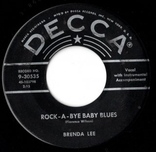 <img class='new_mark_img1' src='https://img.shop-pro.jp/img/new/icons15.gif' style='border:none;display:inline;margin:0px;padding:0px;width:auto;' />BRENDA LEE - Rock-A-Bye Baby Blues