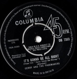 GERRY AND THE PACEMAKERS - It's Gonna Be All Right