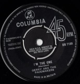 <img class='new_mark_img1' src='https://img.shop-pro.jp/img/new/icons15.gif' style='border:none;display:inline;margin:0px;padding:0px;width:auto;' />GERRY AND THE PACEMAKERS - I'm The One