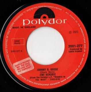 <img class='new_mark_img1' src='https://img.shop-pro.jp/img/new/icons15.gif' style='border:none;display:inline;margin:0px;padding:0px;width:auto;' />JIMI HENDRIX - Johnny B. Goode