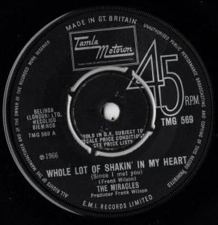<img class='new_mark_img1' src='https://img.shop-pro.jp/img/new/icons15.gif' style='border:none;display:inline;margin:0px;padding:0px;width:auto;' />THE MIRACLES - Whole Lot Of Shakin' In My Heart