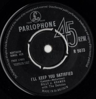 <img class='new_mark_img1' src='https://img.shop-pro.jp/img/new/icons15.gif' style='border:none;display:inline;margin:0px;padding:0px;width:auto;' />BILLY J. KRAMER WITH THE DAKOTAS - I'll Keep You Satisfied