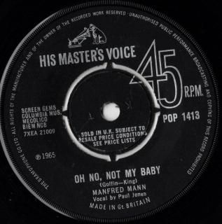 <img class='new_mark_img1' src='https://img.shop-pro.jp/img/new/icons15.gif' style='border:none;display:inline;margin:0px;padding:0px;width:auto;' />MANFRED MANN - Oh No, Not My Baby
