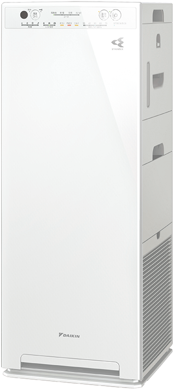 チャイルドロック対応DAIKIN ACK55X-W WHITE 加湿ストリーマ空気清浄機 ホワイト