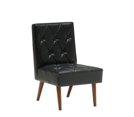 カリモク60 カフェチェア　スタンダードブラック(レザー) カリモク60】 カフェチェア スタンダードブラック