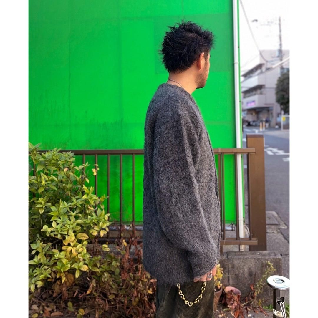 FINE CREEK cworks モヘアニット FINE CREEK C- WORKS Right ライト モヘアニット グレー - PHILLIP66