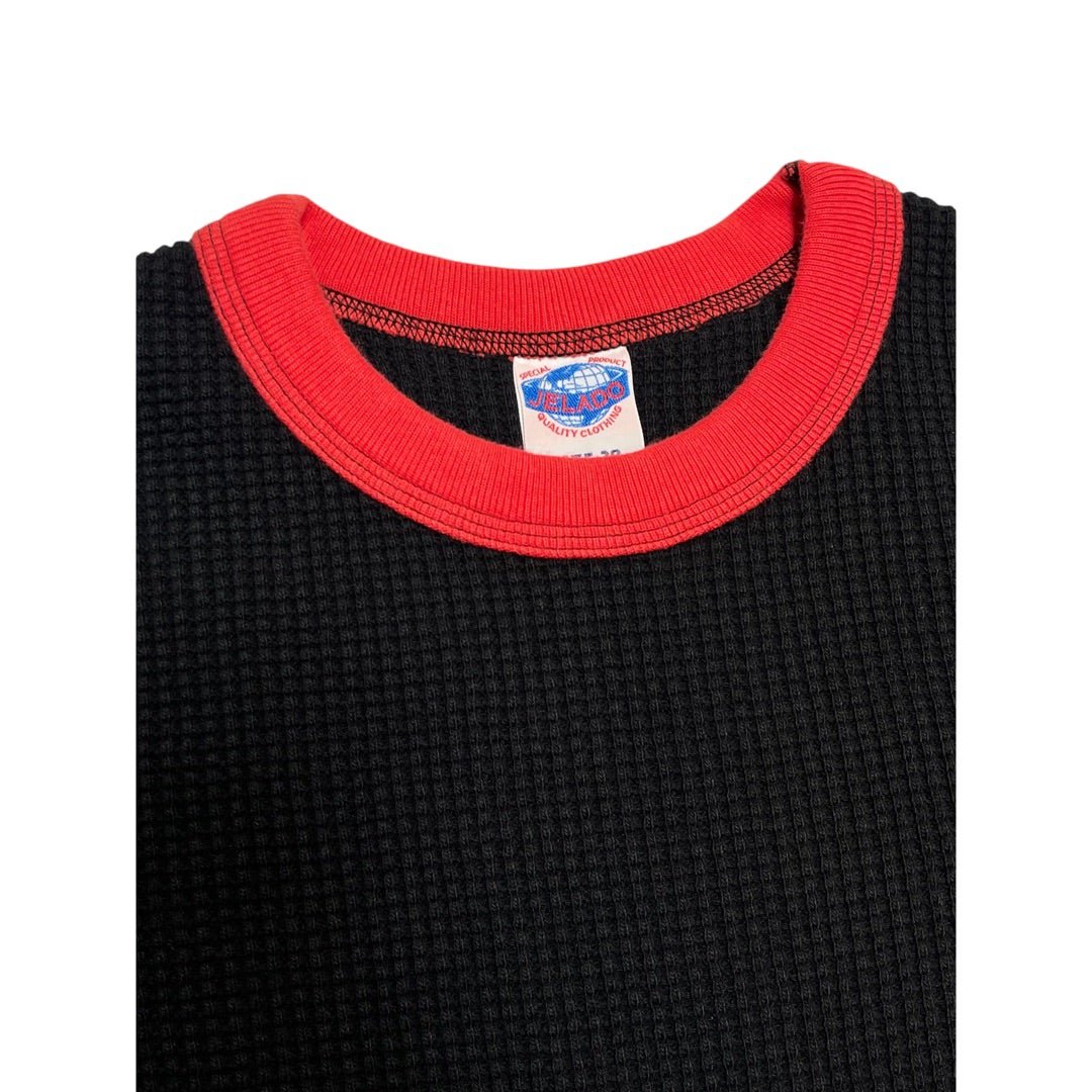 JELADO(ジェラード) Mega Thermal 2tone Crew Neck (メガサーマル ツートン クルーネック) Black × Red  【AB03218】 | Fresno(フレズノ)公式通販サイト