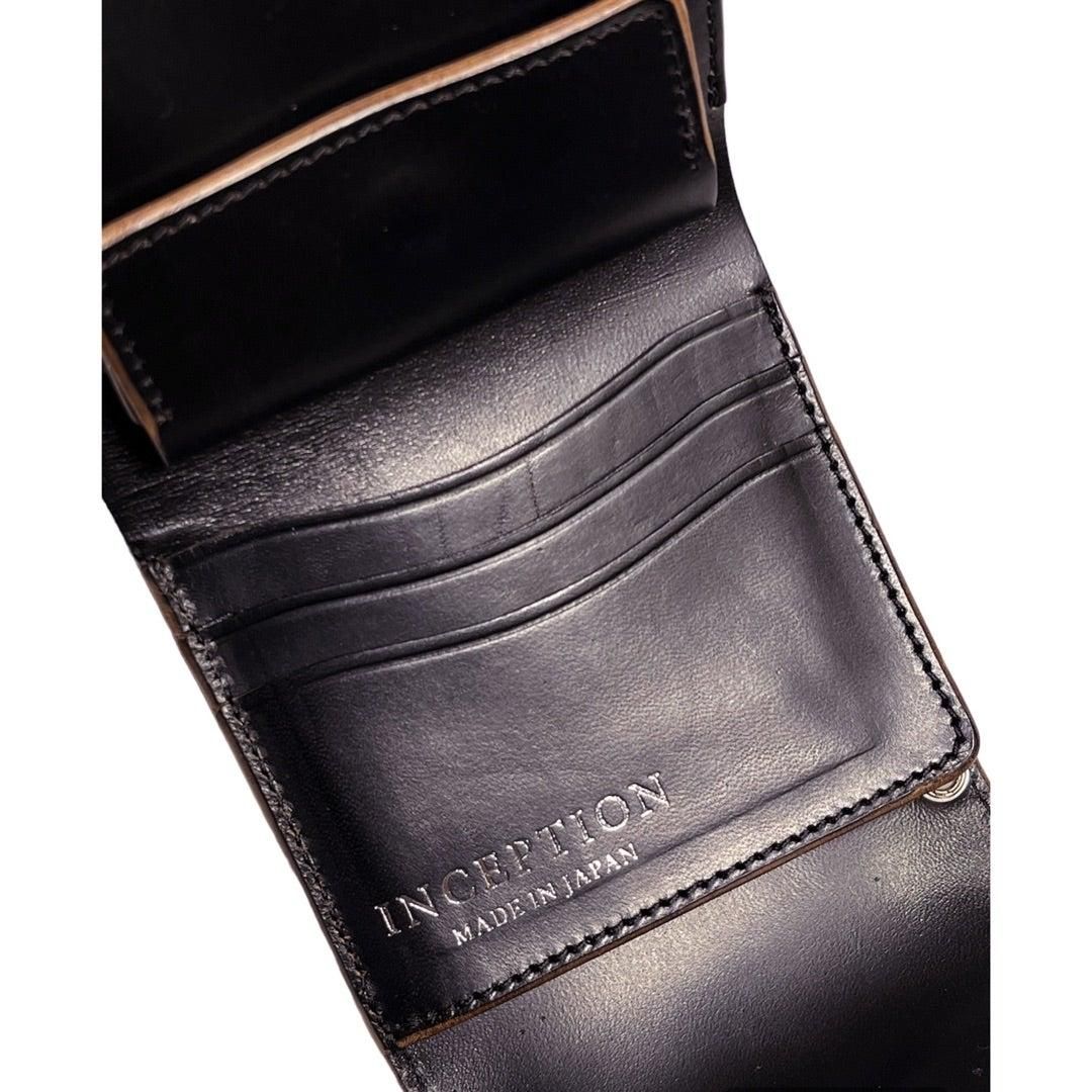 INCEPTION ショートトラッカーウォレット茶芯ホースバット Inception(インセプション)Horse Butt Leather Trucker Wallet