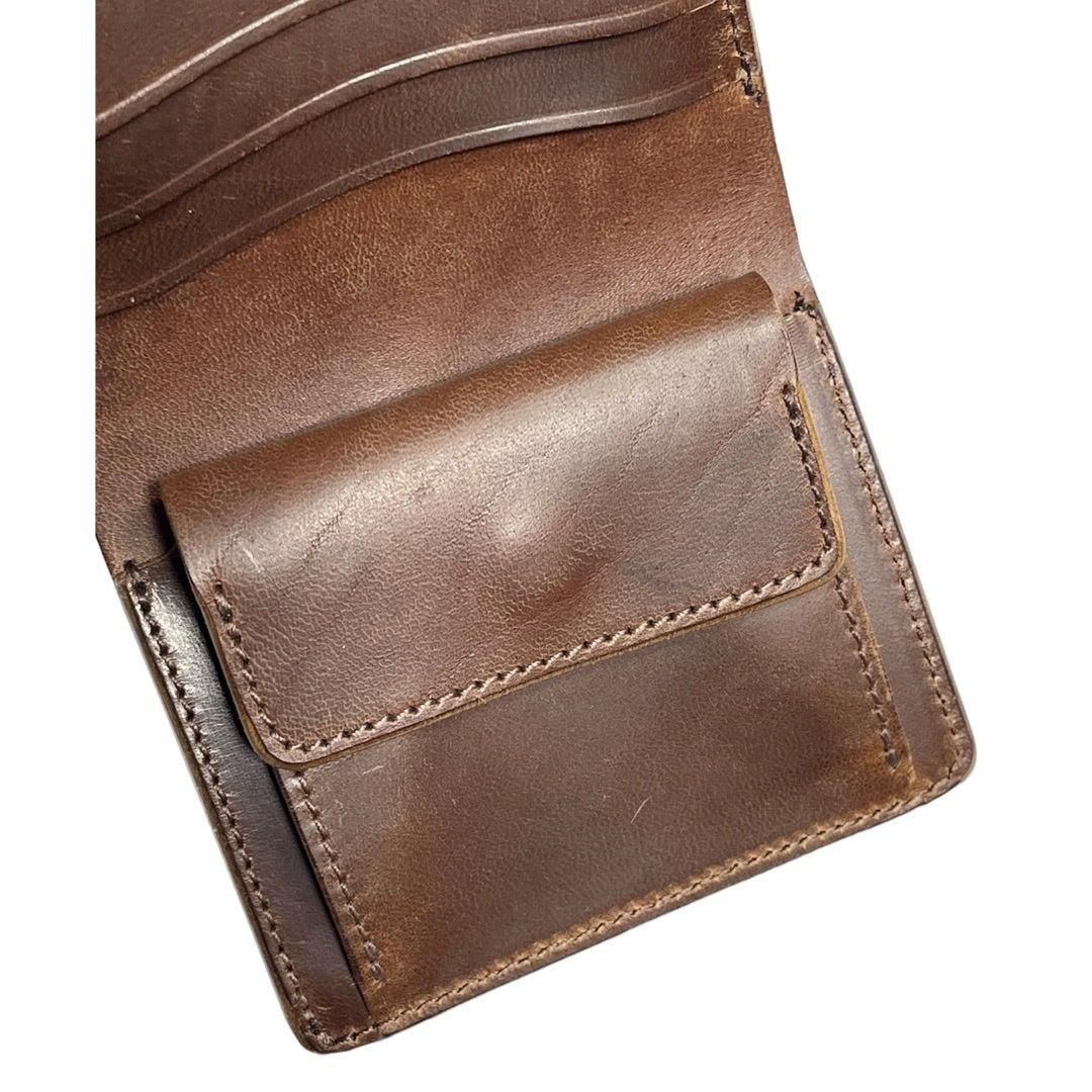 INCEPTION ショートトラッカーウォレット茶芯ホースバット インセプション IPW-08 HORSE BUTT LEATHER TRUCKER WALLET SHORT