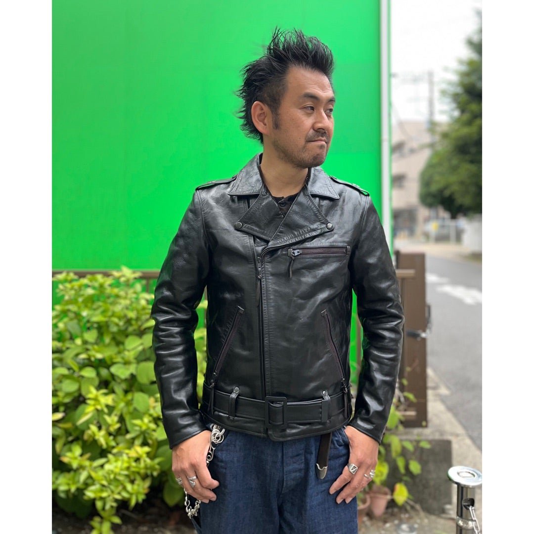 予約商品】2025年1月～2月入荷予定 Rainbow Country(レインボーカントリー) Horsehide Double Riders  Jacket 