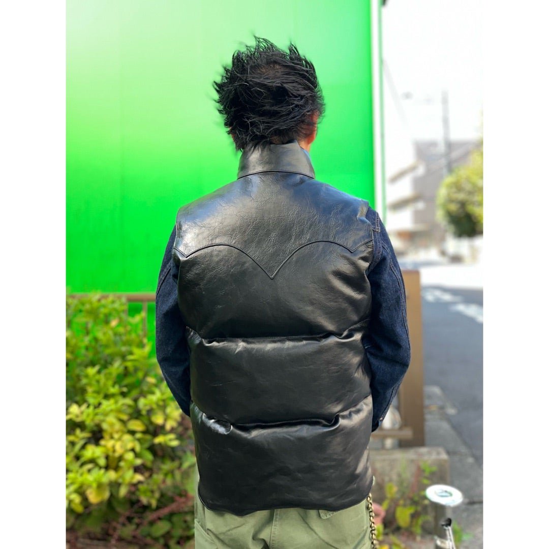 Rainbow Country(レインボーカントリー) Horsehide Down Vest (Mono