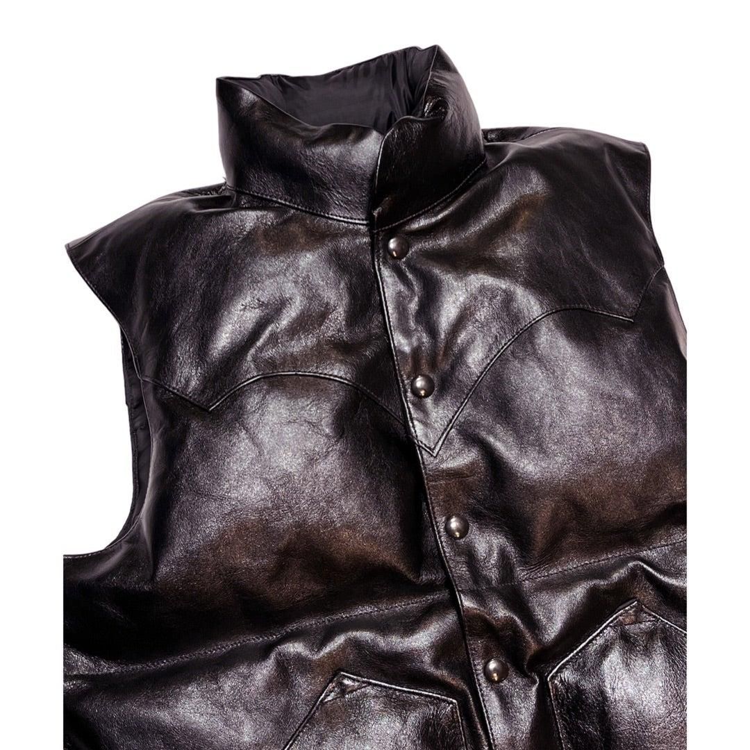 Rainbow Country(レインボーカントリー) Horsehide Down Vest (Mono