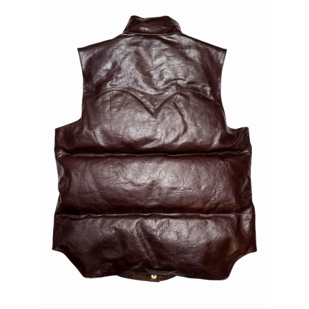 Rainbow Country(レインボーカントリー) Horsehide Down Vest (Mono Tone) 