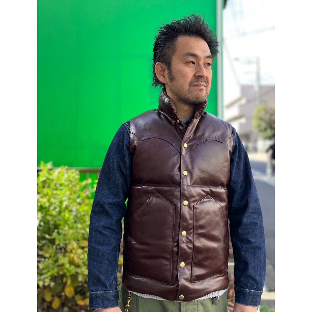 Rainbow Country(レインボーカントリー) Horsehide Down Vest