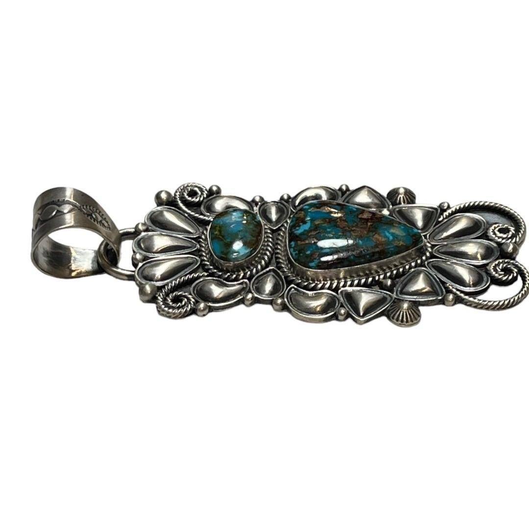 デリックゴードン キングマン ペンダント Derrick Gordon (デリック ) Kingman Turquoise Pendant Top【TQ