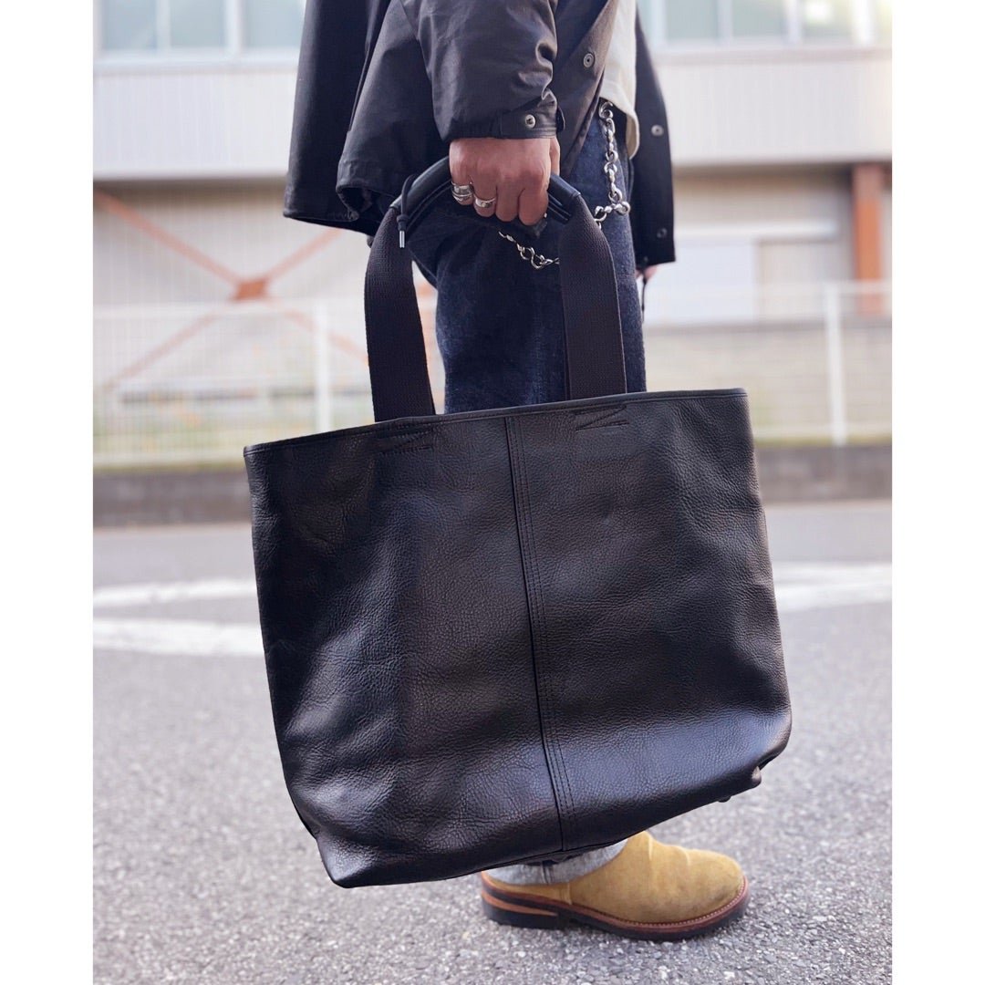 Colimbo(コリンボ) Marrakech Leather Tote Bag Plain-High Class Steerhide Body-  Black【ZZ-0504】fresno(フレズノ)公式通販サイト