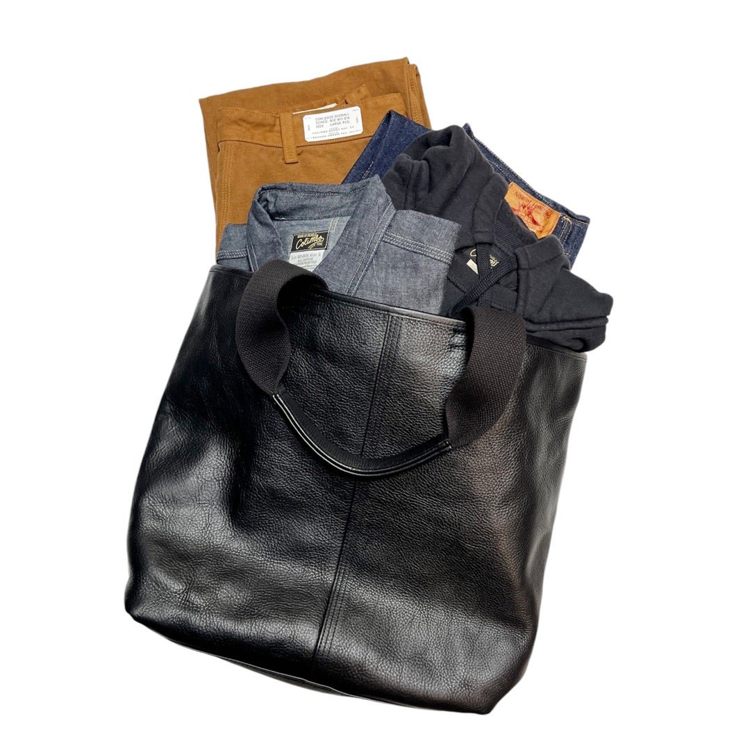 Colimbo(コリンボ) Marrakech Leather Tote Bag Plain-High Class Steerhide Body-  Black【ZZ-0504】fresno(フレズノ)公式通販サイト