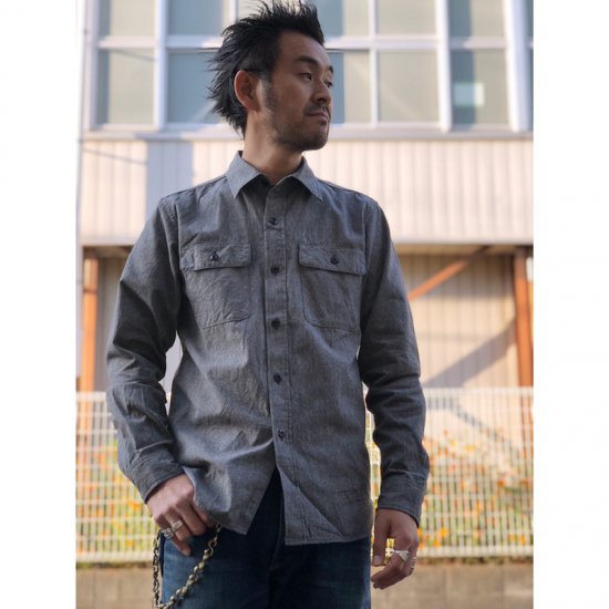 JELADO Union Workers Shirt(ユニオンワーカーズシャツ) 撚り杢