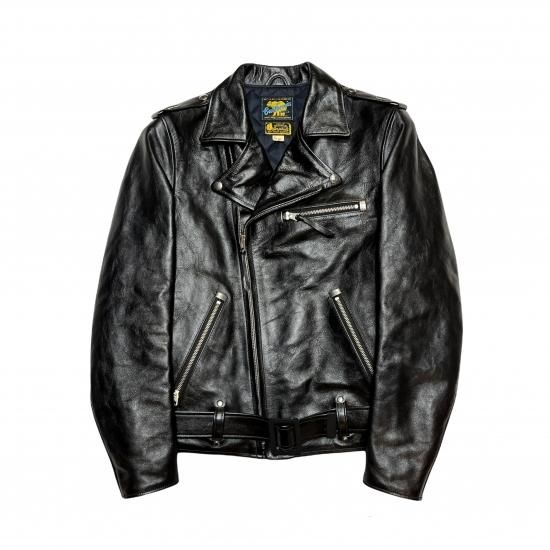 Rainbow Country(レインボーカントリー) Horsehide Double Riders Jacket  ALLSTATE(オールステイト) Black | Fresno(フレズノ)公式通販サイト