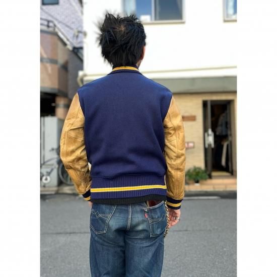 Wave Ranch スタジャン ネイビー/ベージュ ジェイエイチデザイン【JH Design】753VBS8/753VRS8 スタジャン