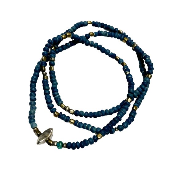 SunKu(サンク) Indigo Dye Beads Necklace & Bracelet(S Beads) 【SK-014】 |  Fresno(フレズノ)公式通販サイト