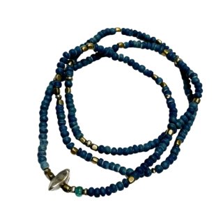 <img class='new_mark_img1' src='https://img.shop-pro.jp/img/new/icons13.gif' style='border:none;display:inline;margin:0px;padding:0px;width:auto;' />SunKu() Indigo Dye Beads Necklace & Bracelet(S Beads) SK-014 Indigo