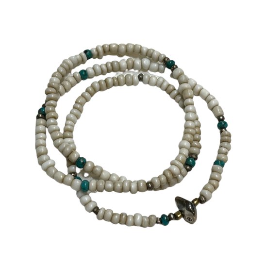 SunKu(サンク) ANTIQEU BEADS Necklace & Bracelet White×Turquoise【LTD-024】|  Fresno(フレズノ)公式通販サイト