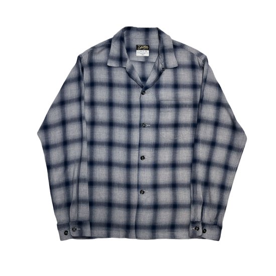 COLIMBO(コリンボ) BALD HILL OPEN COLAR SHIRTS-OMBRE CHECK RAYON TWILL-  BLUISH【ZX-0305】 | Fresno(フレズノ)公式通販サイト