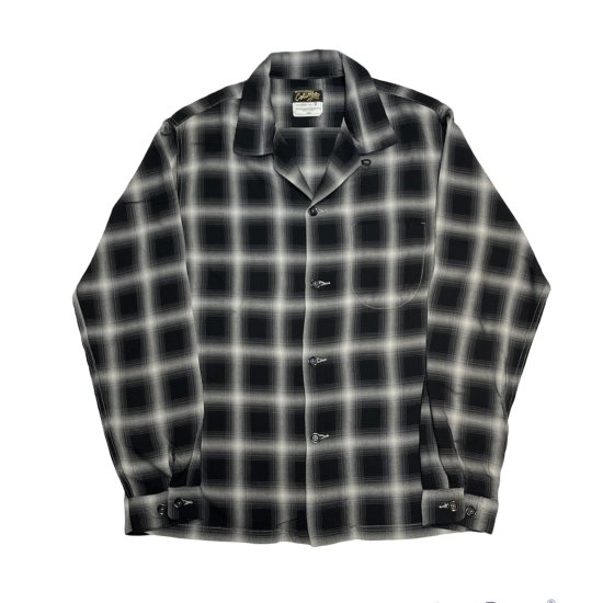 COLIMBO(コリンボ) BALD HILL OPEN COLAR SHIRTS-OMBRE CHECK RAYON 