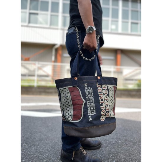 COLIMBO(コリンボ) ORIGINAL TRAPPER's BARREL TOTE(オリジナル トラッパーズ バレル トート)  【ZX-0504】 DARK NAVY(ダークネイビー)| Fresno(フレズノ)公式通販サイト