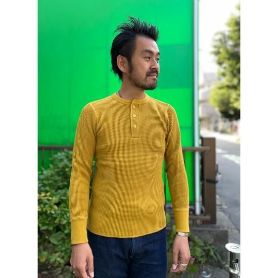 JELADO ジェラード ヘンリーネック マスタード サーマル JELADO」 MEGA THERMAL ジェラード メガ サーマル ヘンリー