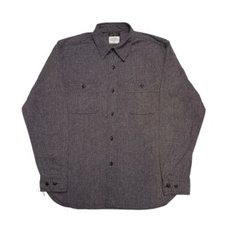 COLIMBO() West Russell Ventilate Work Shirt -Mock Twist Chambray Cloth- Heather BlackZX-0319