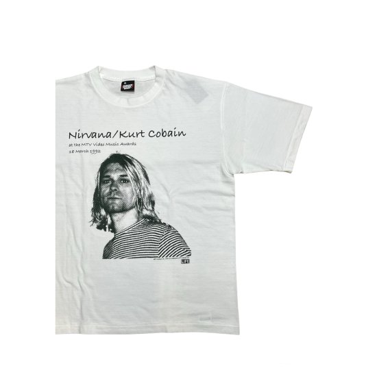 LIFE×SCREEN STARS BEST Print Tee Nirvana / Kurt Cobain White 