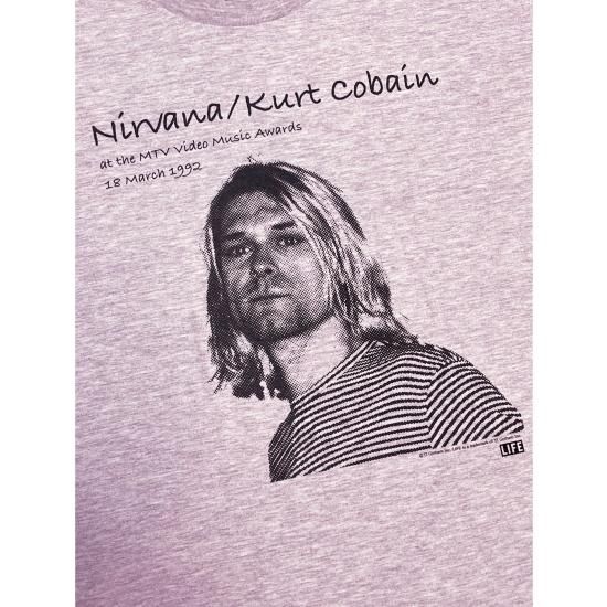 LIFE×SCREEN STARS BEST Print Tee Nirvana / Kurt Cobain Ash