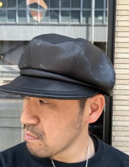 新品タグ付　ジェラード シープスキン　キャスケットJELADO × STURDY JELADO × Sturdy Leather Casquette Black 【AG83732】 | Fresno