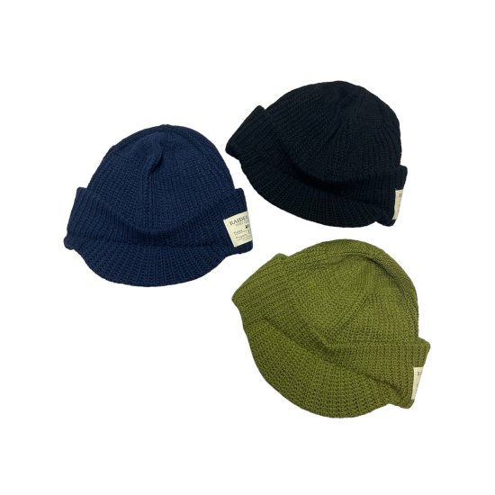 COLIMBO(コリンボ) OVERLAND X/C KNIT CAP O.D.Green Navy Blue Lamp