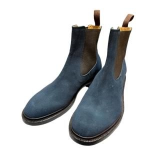 Makers PHILIPP メイカーズ サイドゴアシューズ スエード ネイビー Makers PHILIPP メイカーズ サイドゴアシューズ スエード