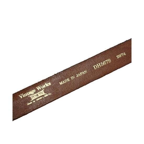 Vintage Works(ヴィンテージ ワークス) Cowhide Leather Belt 5