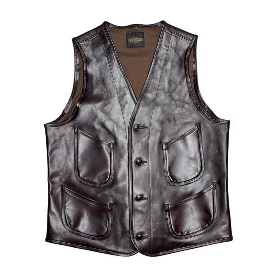 トップス FINE CREEK & CO jefferson 42 FINE CREEK ＆CO 【Jefferson / ｼﾞｪﾌｧｰｿﾝ】 ﾚｻﾞｰﾍﾞｽﾄ(馬革)を