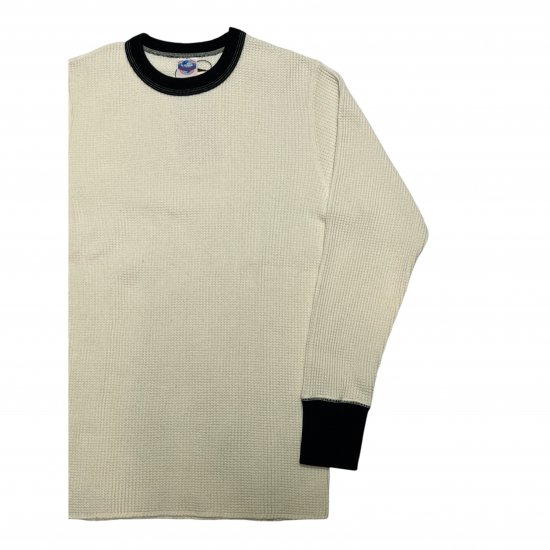 JELADO(ジェラード) Mega Thermal 2tone Crew Neck (メガサーマル ツートン クルーネック) Vanilla ×  Black 【AB03218】 | Fresno(フレズノ)公式通販サイト